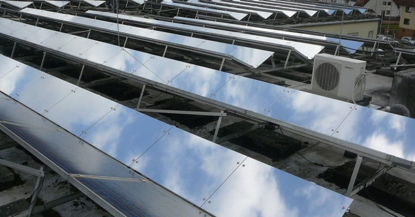 солнечная электростанция с зеркалами отражателями