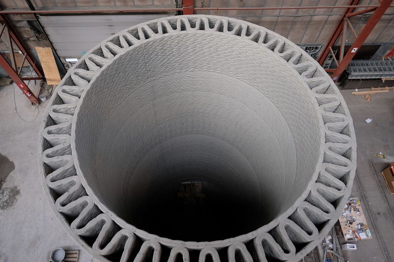 бетонная башня ветрогенератора 3D