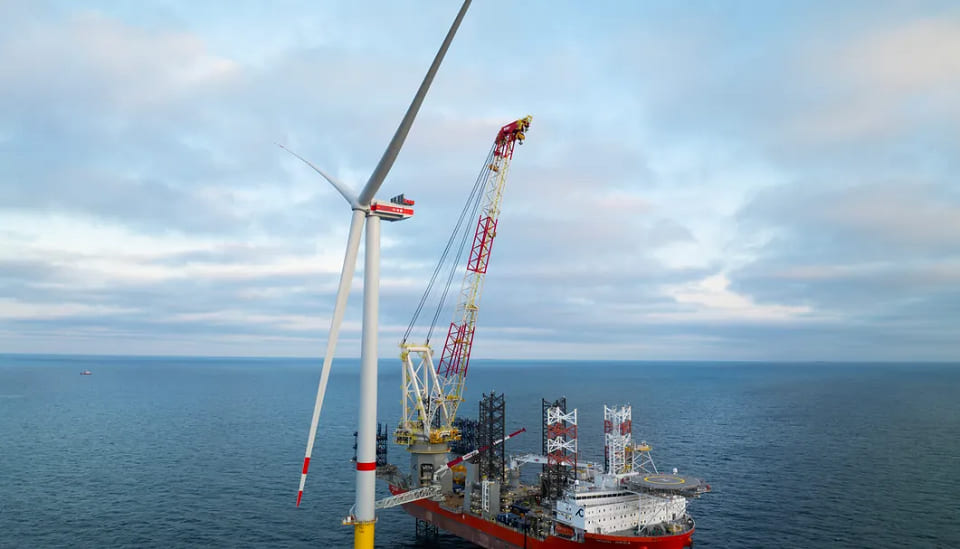 Ветряная турбина Vestas мощностью 15 МВт