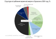 Структура потребления энергии в Бразилии