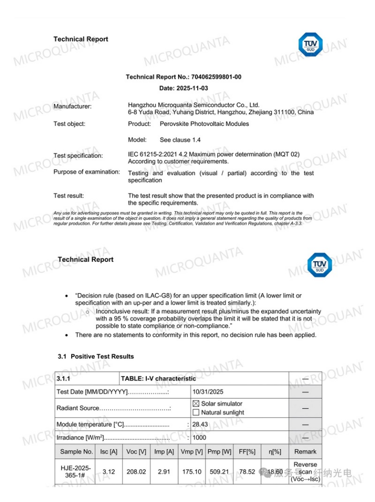 Самый мощный перовскитный солнечный модуль