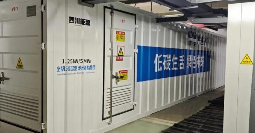 Проточный аккумулятор в офисном здании