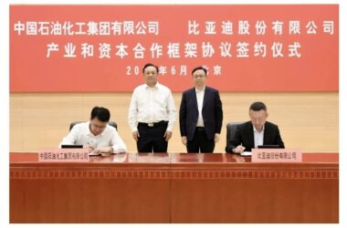 Sinopec и BYD будут строить станции зарядки электромобилей