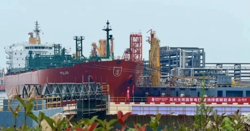 Крупнейшая международная поставка зеленого аммиака